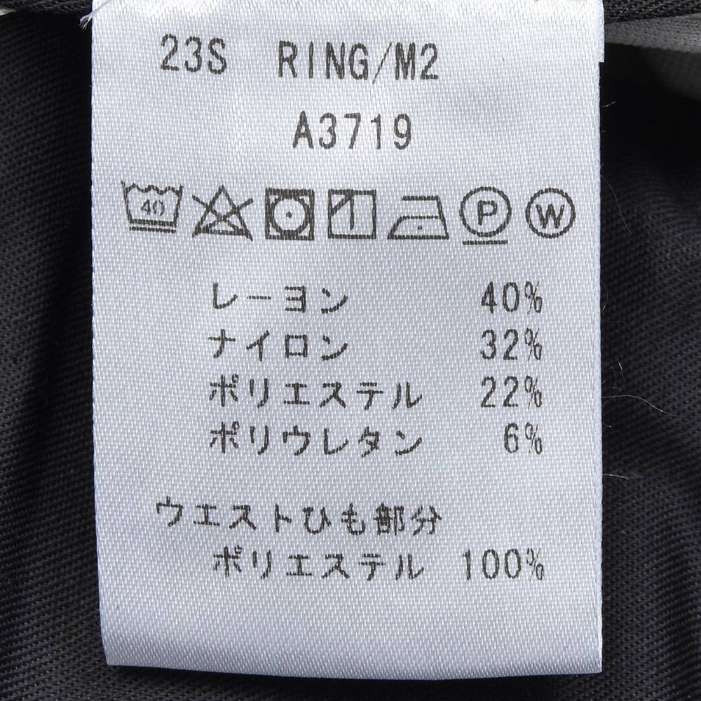 giab's ARCHIVIO ジャブスアルキヴィオ ring別注MASACCIO ペンシルストライプジャージー ストレッチ ウォッシャブル 1プリーツ パンツ A3719