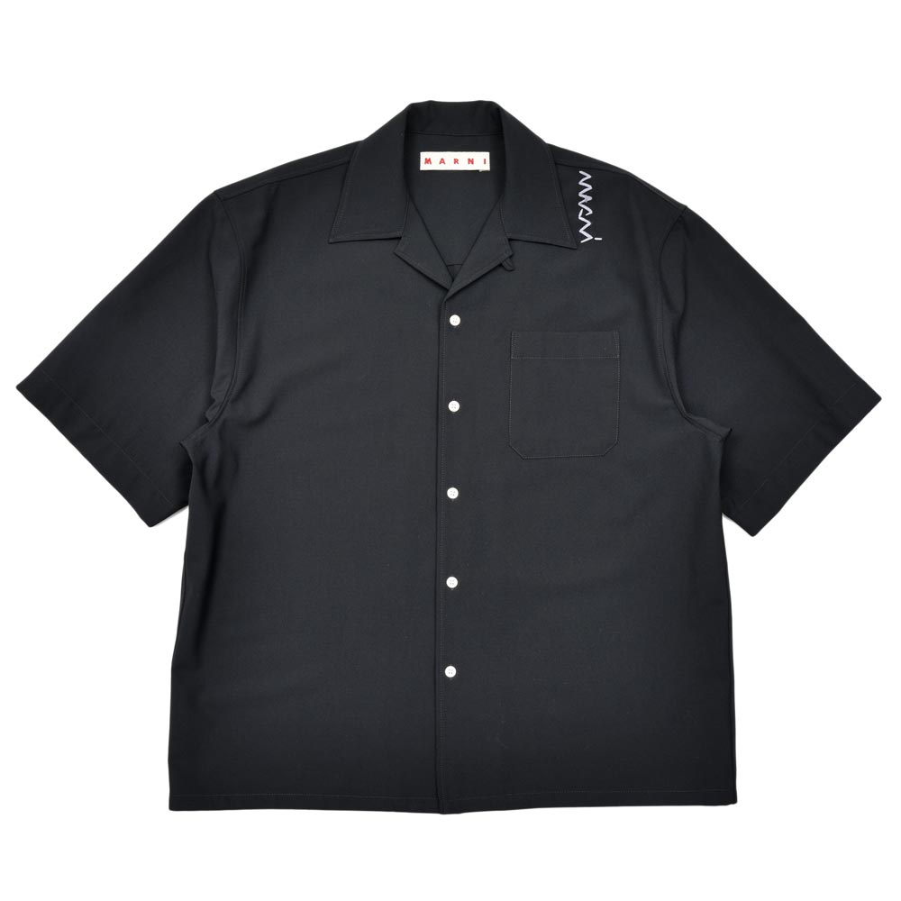 MARNI(マルニ) ポリエステルウールオープンカラーS/Sシャツ CUMU00543S3