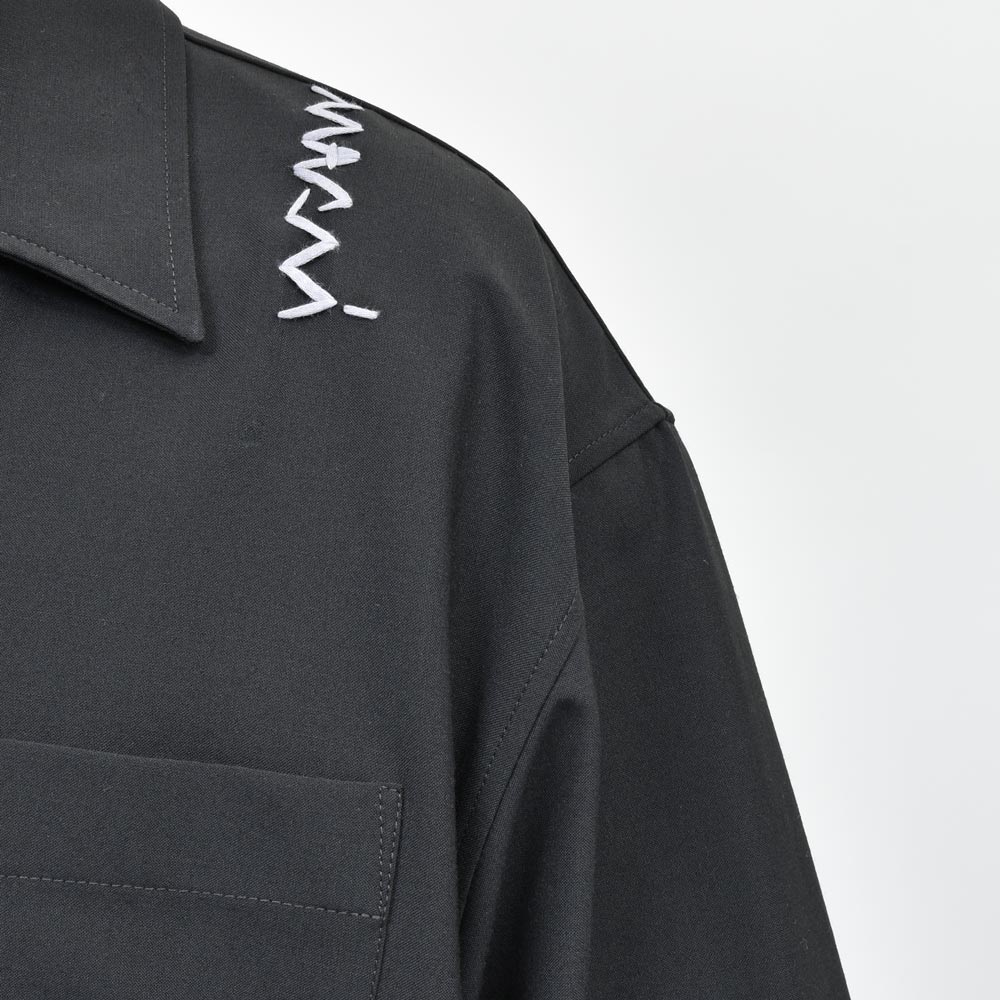 MARNI(マルニ) ポリエステルウールオープンカラーS/Sシャツ CUMU00543S3