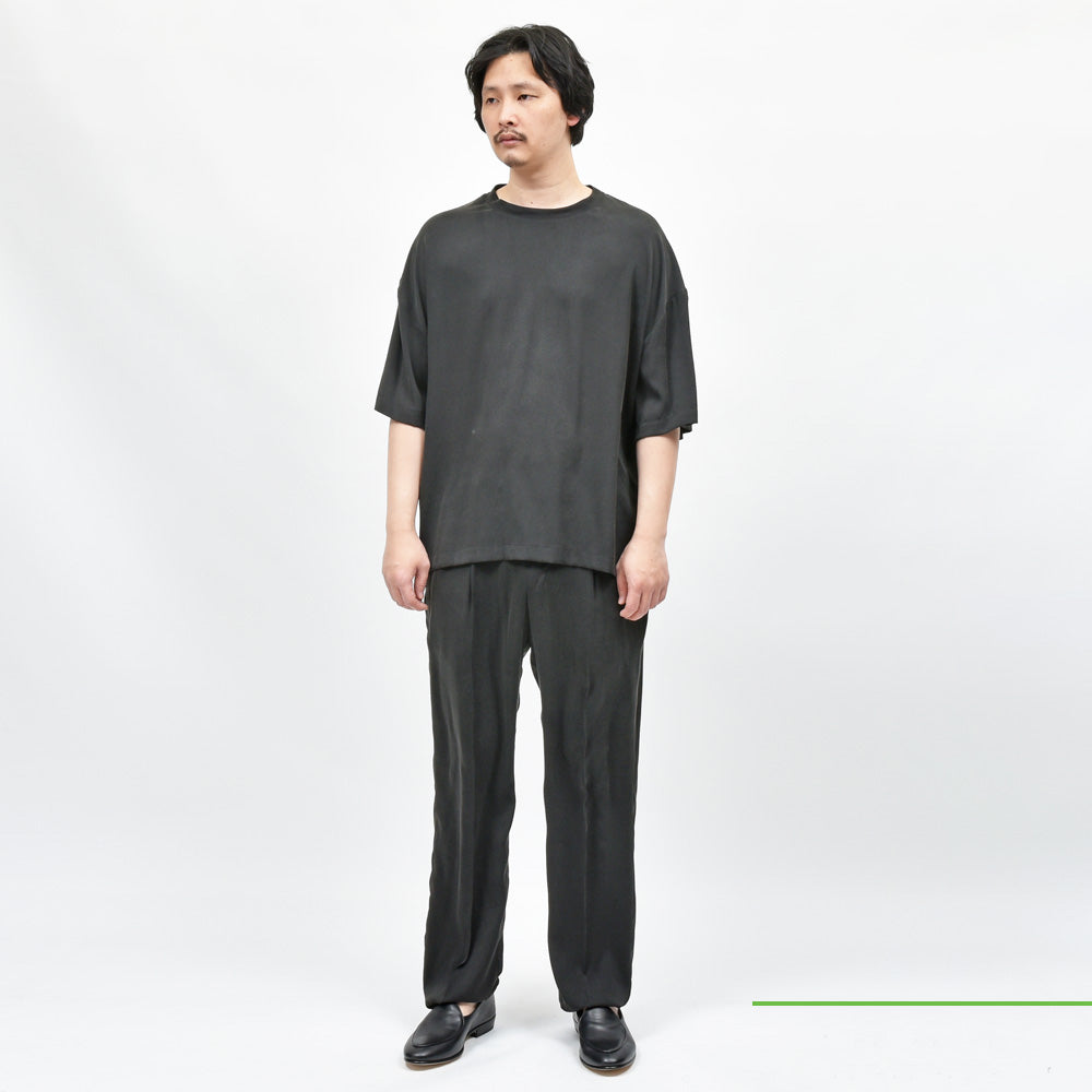 moncao(モンサオ) シルククルーネックS/Sカットソー M021355