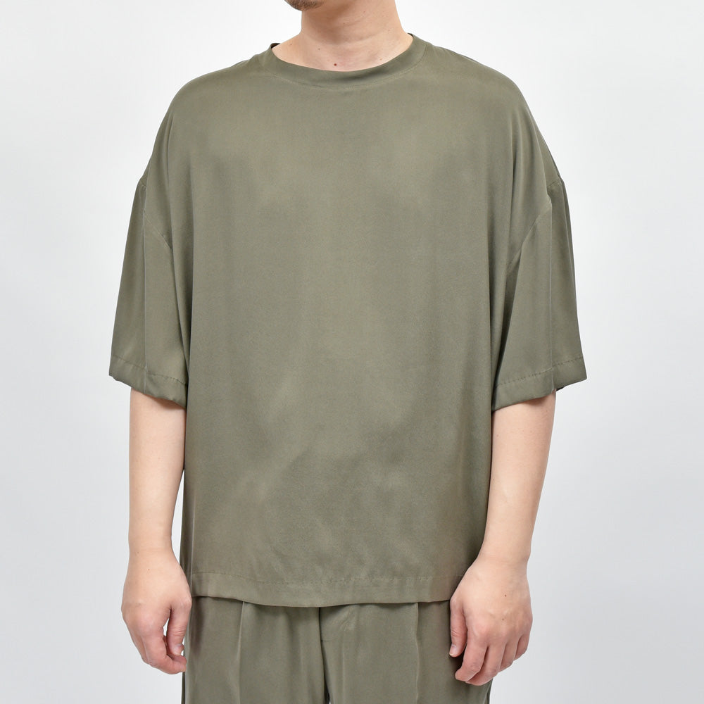 moncao(モンサオ) シルククルーネックS/Sカットソー M021355