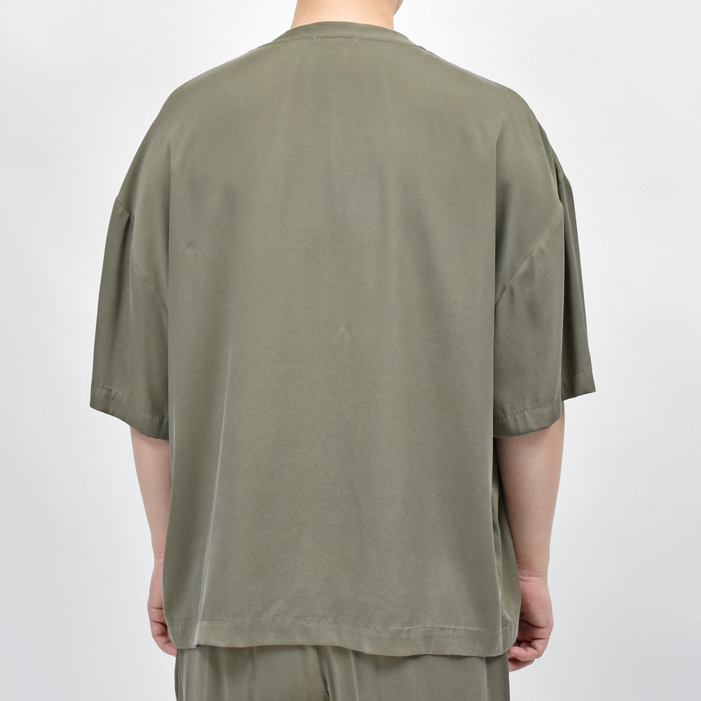 moncao(モンサオ) シルククルーネックS/Sカットソー M021355