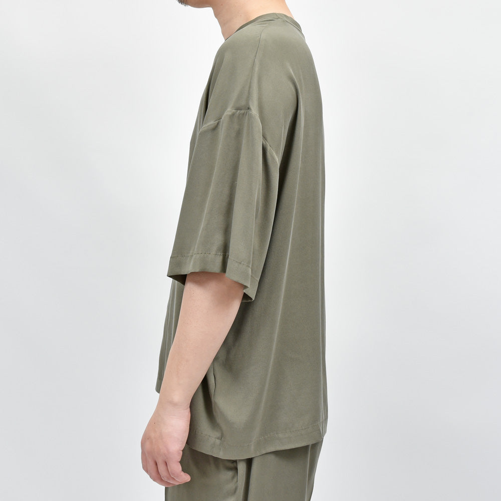 moncao(モンサオ) シルククルーネックS/Sカットソー M021355