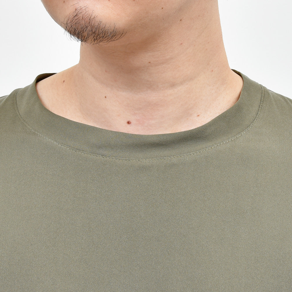 moncao(モンサオ) シルククルーネックS/Sカットソー M021355