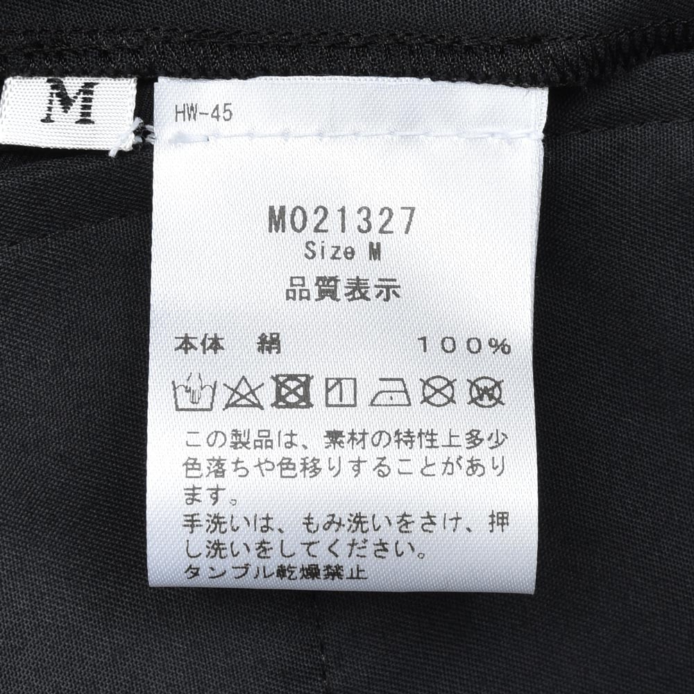 moncao(モンサオ) シルク1Pシャーリングテーパードパンツ M021327