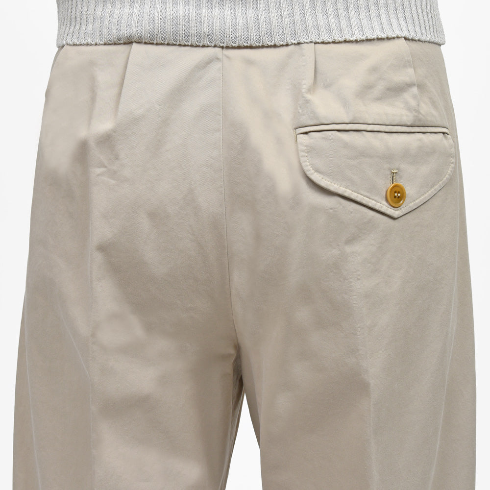 ORBIUM(オルビウム) WORKDRESS TROUSERSワークドレストラウザーズ ガーメントダイコットンギャバジン2プリーツテーパードパンツ
