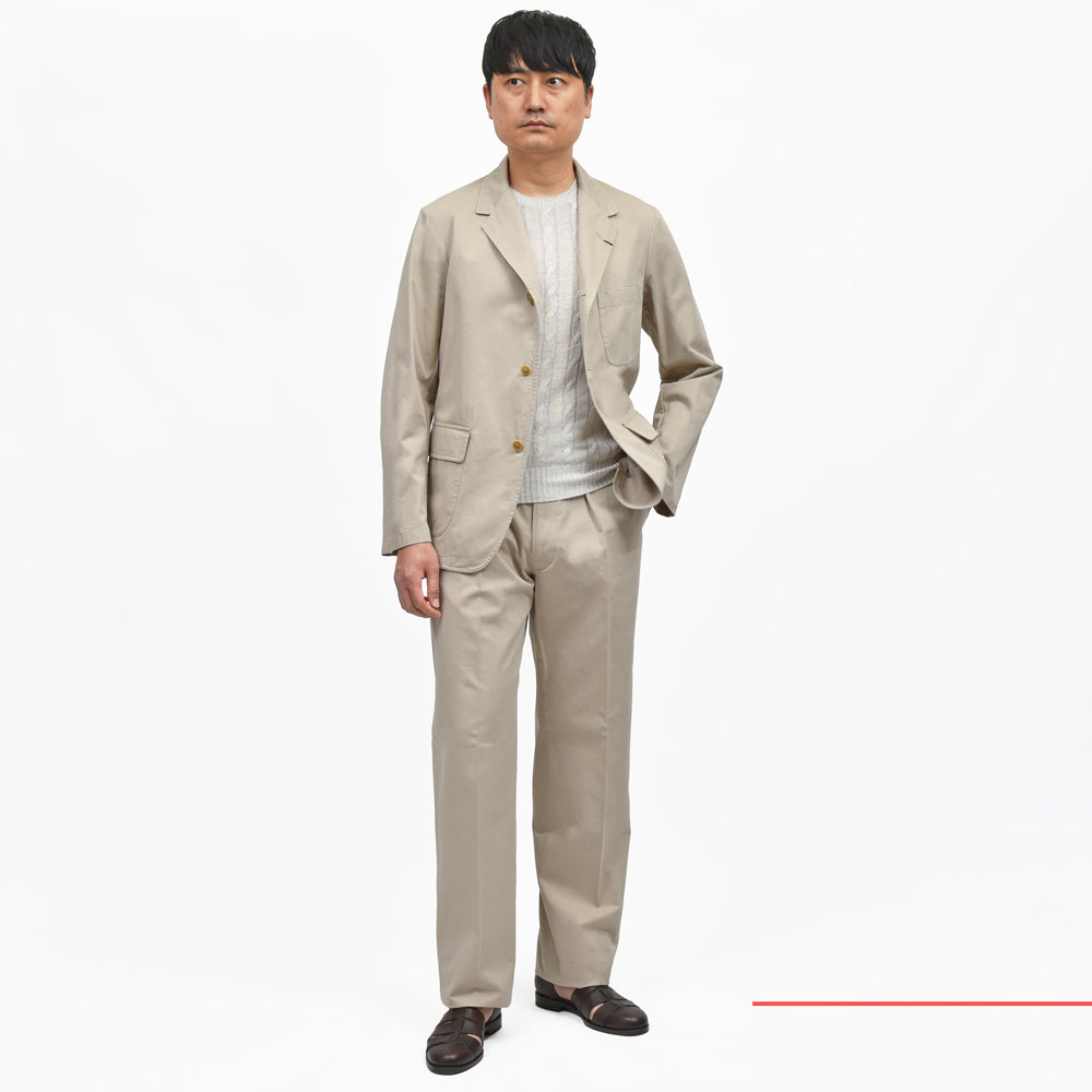 ORBIUM(オルビウム) WORKDRESS BLAZERワークドレスブレザー ガーメントダイコットンギャバジン3Bジャケット