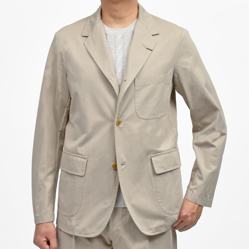 ORBIUM(オルビウム) WORKDRESS BLAZERワークドレスブレザー ガーメントダイコットンギャバジン3Bジャケット
