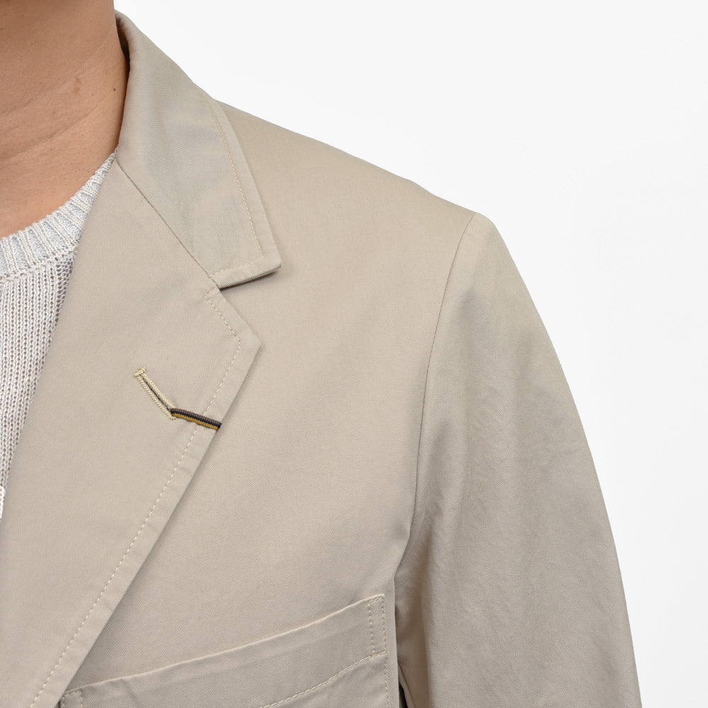 ORBIUM(オルビウム) WORKDRESS BLAZERワークドレスブレザー ガーメントダイコットンギャバジン3Bジャケット