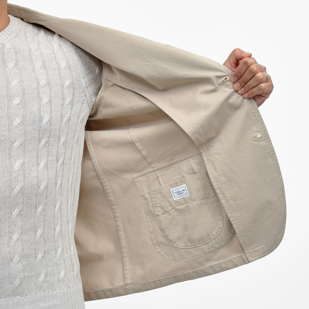 ORBIUM(オルビウム) WORKDRESS BLAZERワークドレスブレザー ガーメントダイコットンギャバジン3Bジャケット