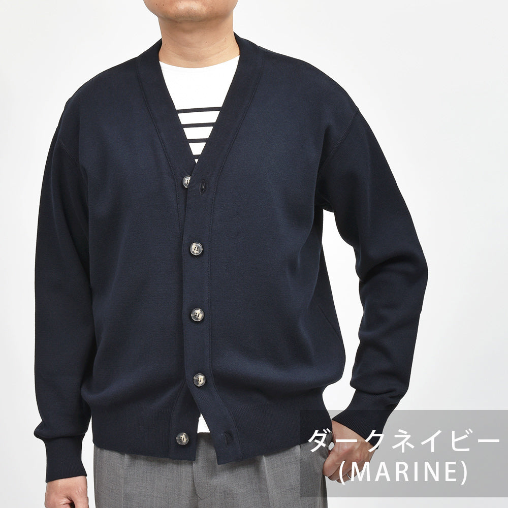 ROYAL MER ロワイヤルメール ISSAC コットン ミドルゲージ ニット カーディガン