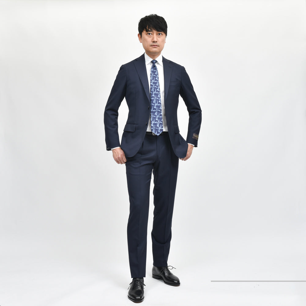 guji(グジ) ウールトロピカル3B1プリーツスーツ (MADE BY RING JACKET / VITALE BARBERIS CANONICOファブリック使用)【春/夏】17151204