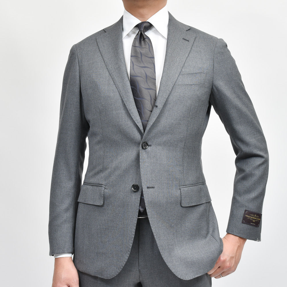 guji(グジ) ウールトロピカル3B1プリーツスーツ (MADE BY RING JACKET / VITALE BARBERIS CANONICOファブリック使用)【春/夏】17151204