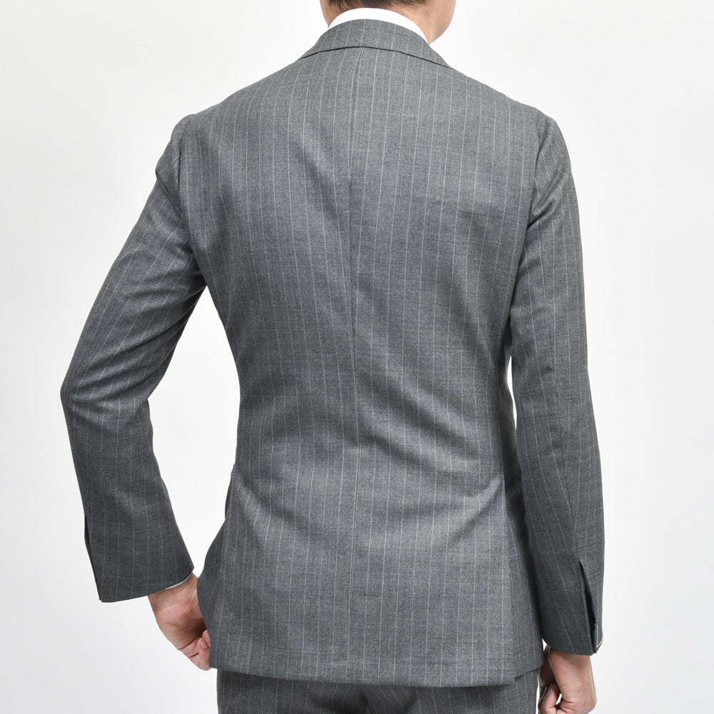 guji(グジ) ウールトロピカルピンストライプ3B1プリーツスーツ (MADE BY RING JACKET / VITALE BARBERIS CANONICOファブリック使用)【春/夏】1