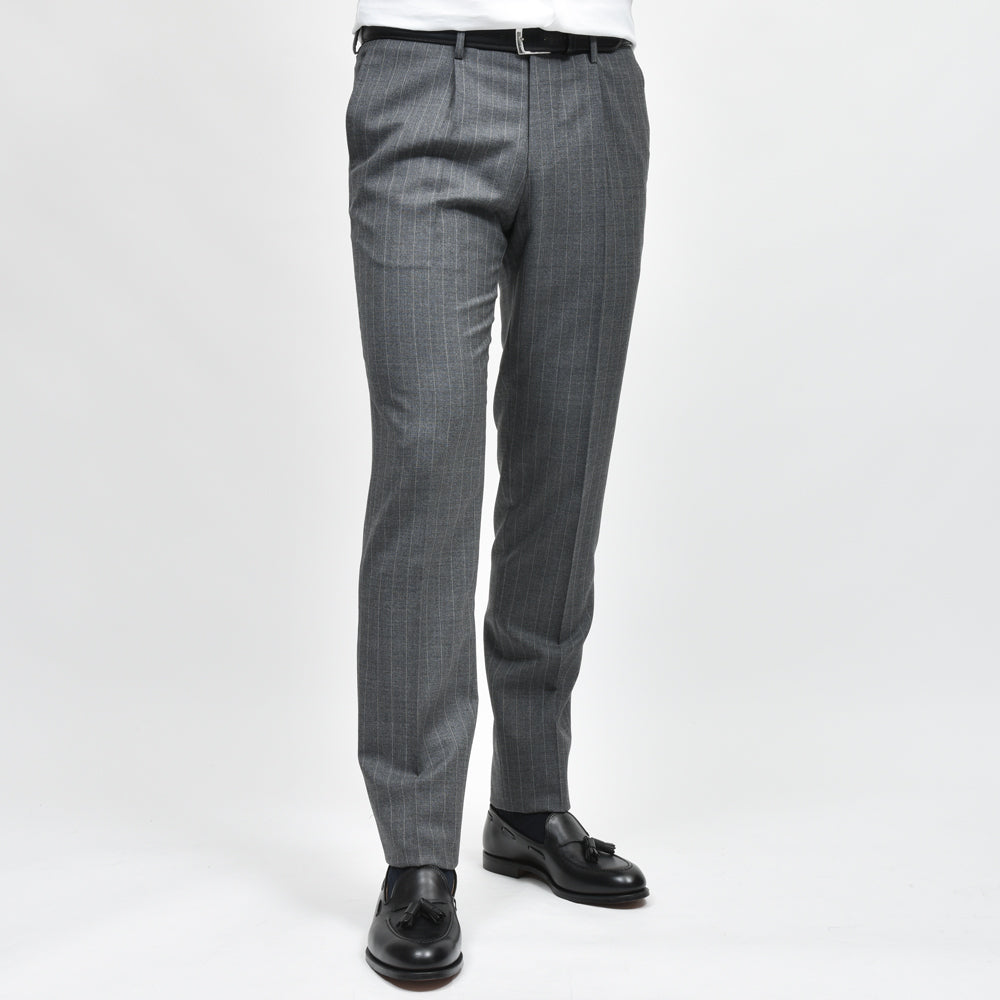 guji(グジ) ウールトロピカルピンストライプ3B1プリーツスーツ (MADE BY RING JACKET / VITALE BARBERIS CANONICOファブリック使用)【春/夏】1