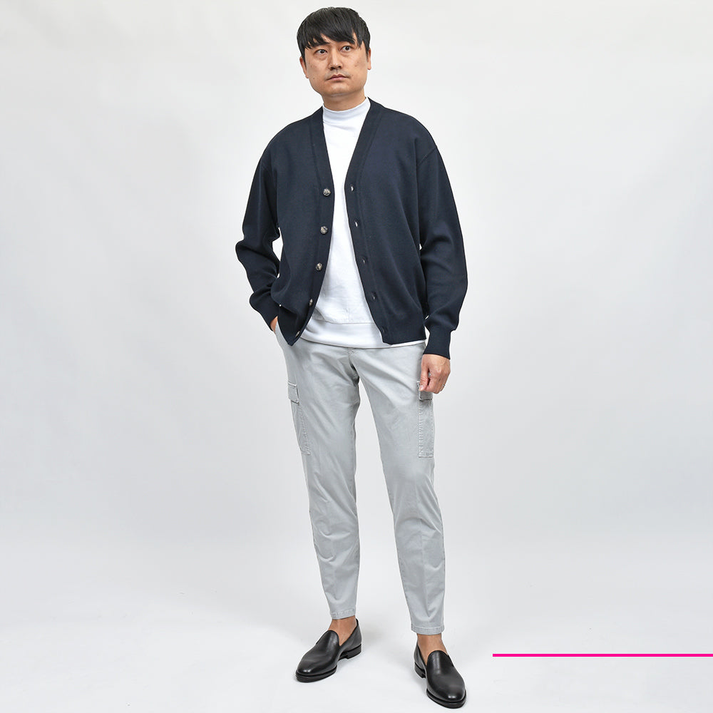 PT TORINO ピーティー トリノ WORN OUT コットン ストレッチ ガーメントダイ ライトギャバジン ノープリーツ カーゴパンツ REBEL FIT/NU77