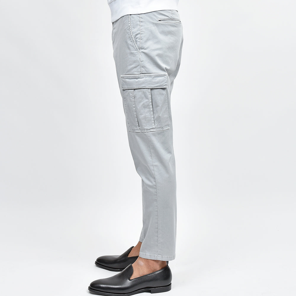 PT TORINO ピーティー トリノ WORN OUT コットン ストレッチ ガーメントダイ ライトギャバジン ノープリーツ カーゴパンツ REBEL FIT/NU77