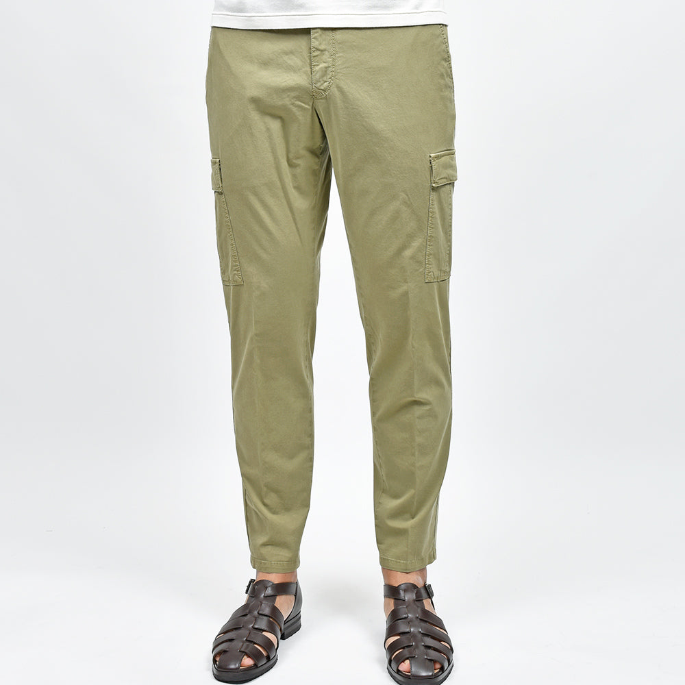 PT TORINO ピーティー トリノ WORN OUT コットン ストレッチ ガーメントダイ ライトギャバジン ノープリーツ カーゴパンツ REBEL FIT/NU77