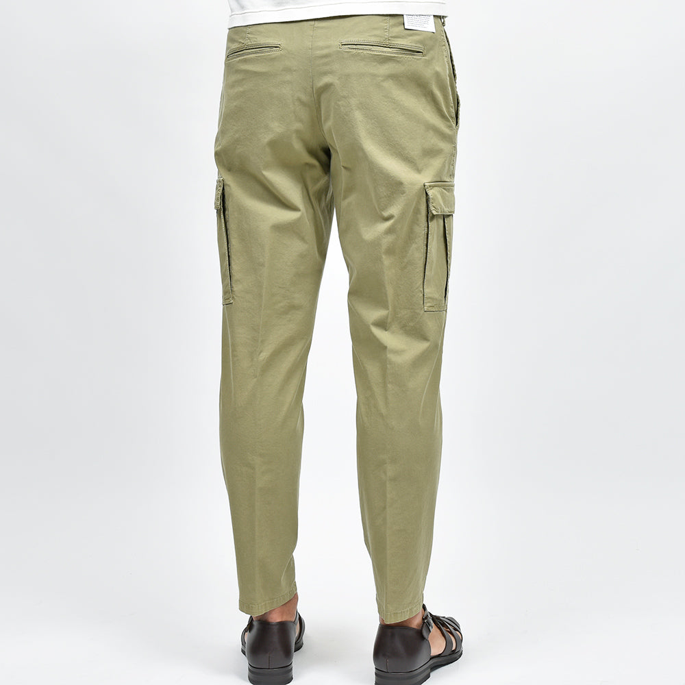 PT TORINO ピーティー トリノ WORN OUT コットン ストレッチ ガーメントダイ ライトギャバジン ノープリーツ カーゴパンツ REBEL FIT/NU77