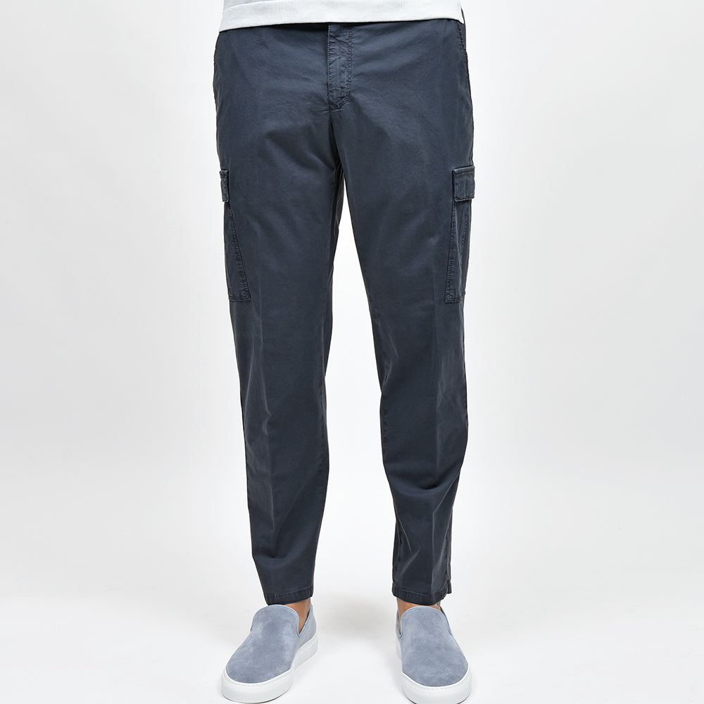 PT TORINO ピーティー トリノ WORN OUT コットン ストレッチ ガーメントダイ ライトギャバジン ノープリーツ カーゴパンツ REBEL FIT/NU77