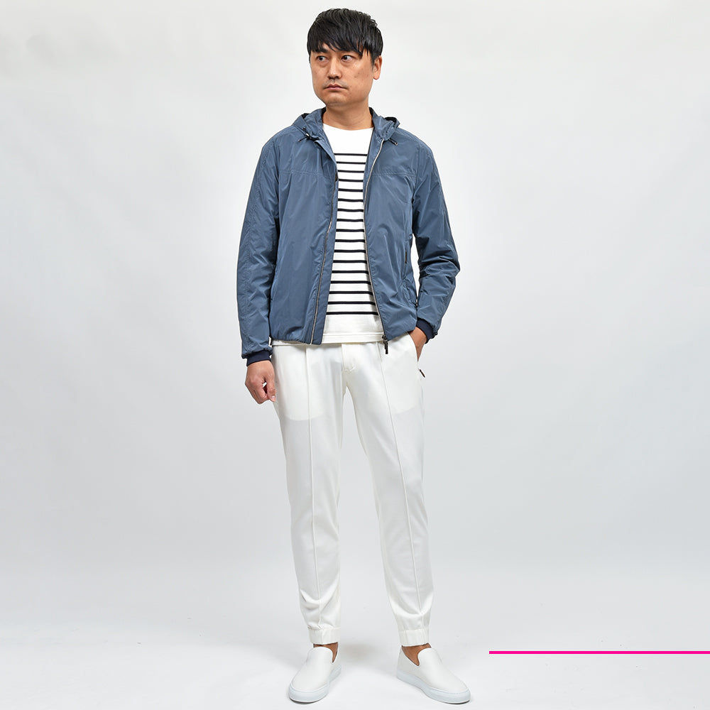 PT TORINO ピーティー トリノ NEW BERLIN サマージャージー ストレッチ 1プリーツ ハーフシャーリング リブパンツ SOFT FIT/VD02
