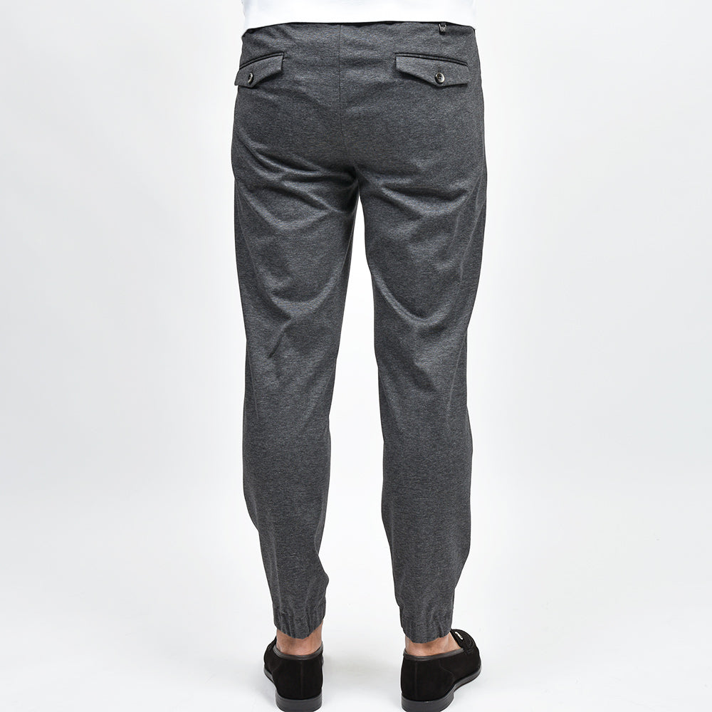 PT TORINO ピーティー トリノ NEW BERLIN サマージャージー ストレッチ 1プリーツ ハーフシャーリング リブパンツ SOFT FIT/VD02