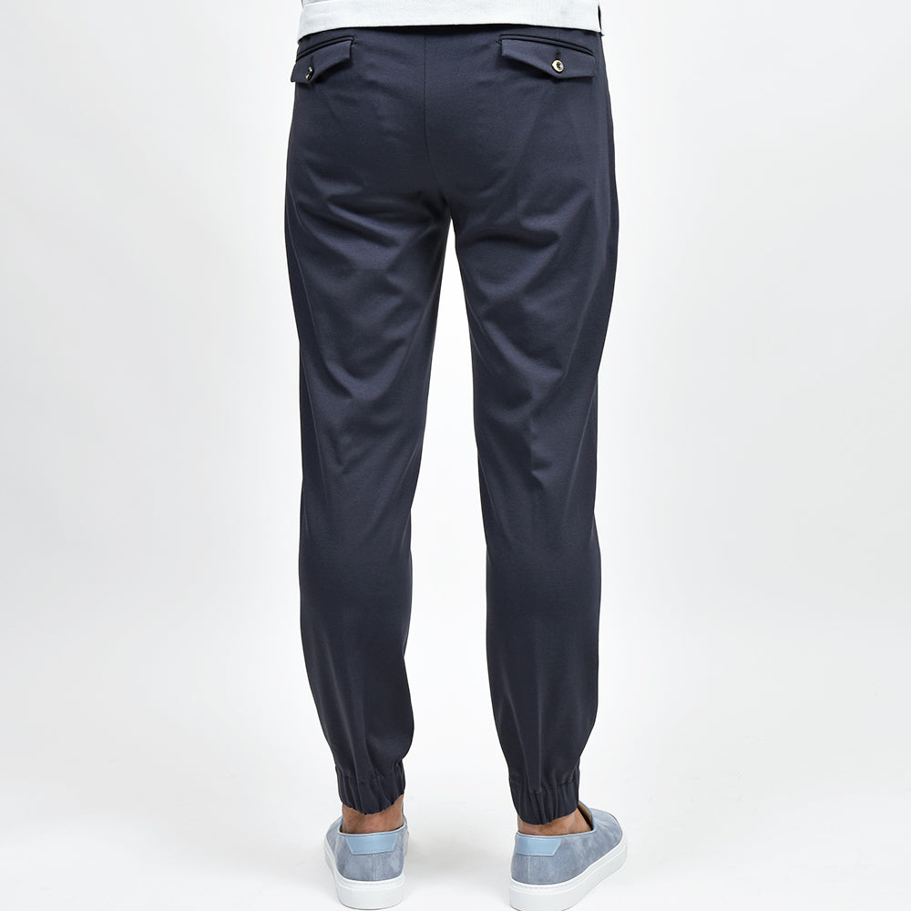 PT TORINO ピーティー トリノ NEW BERLIN サマージャージー ストレッチ 1プリーツ ハーフシャーリング リブパンツ SOFT FIT/VD02