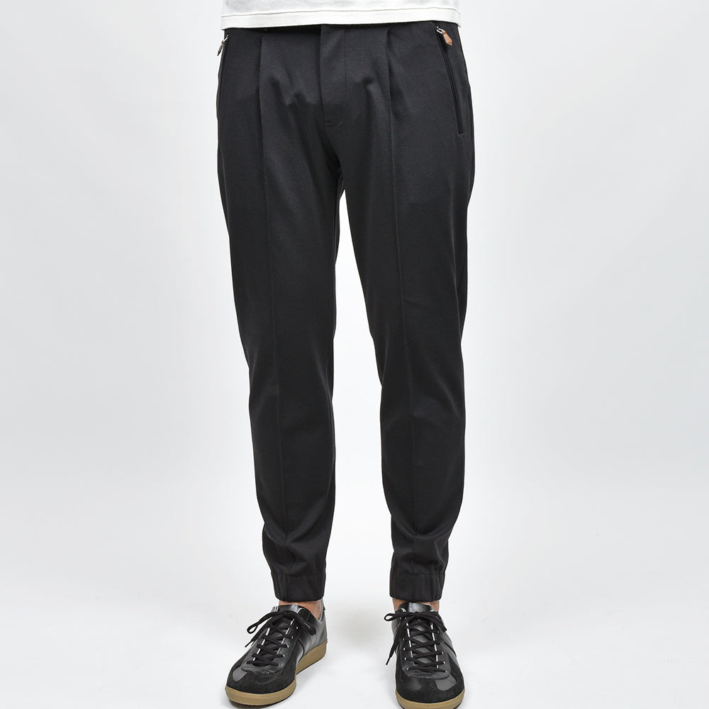 PT TORINO ピーティー トリノ NEW BERLIN サマージャージー ストレッチ 1プリーツ ハーフシャーリング リブパンツ SOFT FIT/VD02