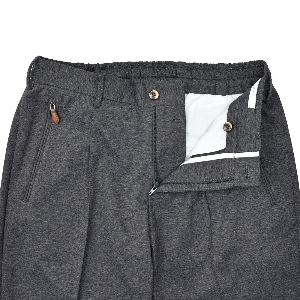 PT TORINO ピーティー トリノ NEW BERLIN サマージャージー ストレッチ 1プリーツ ハーフシャーリング リブパンツ SOFT FIT/VD02