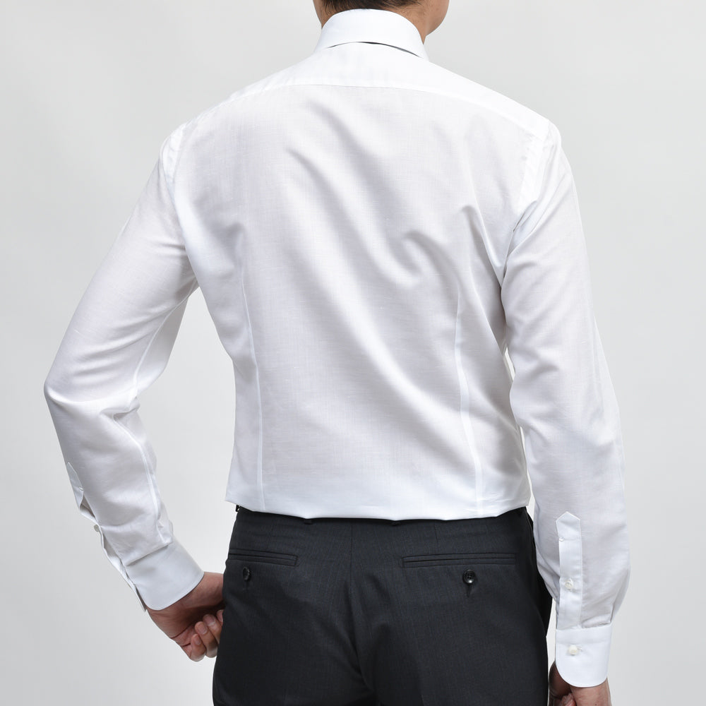 BARBA(バルバ) コットンリネンスラブシャツ / ワイド (406) 11151202052