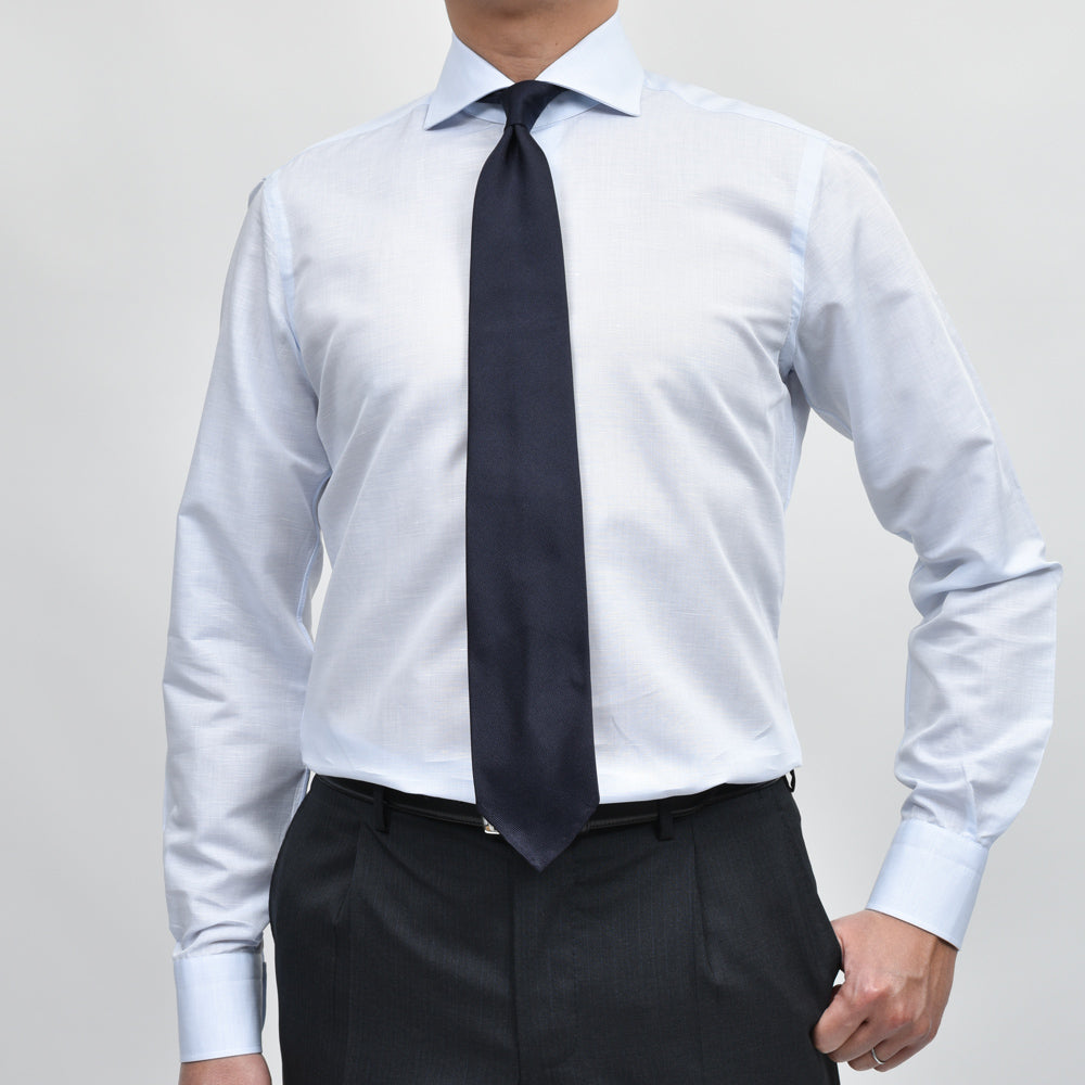 BARBA(バルバ) コットンリネンスラブシャツ / ワイド (406) 11151202052