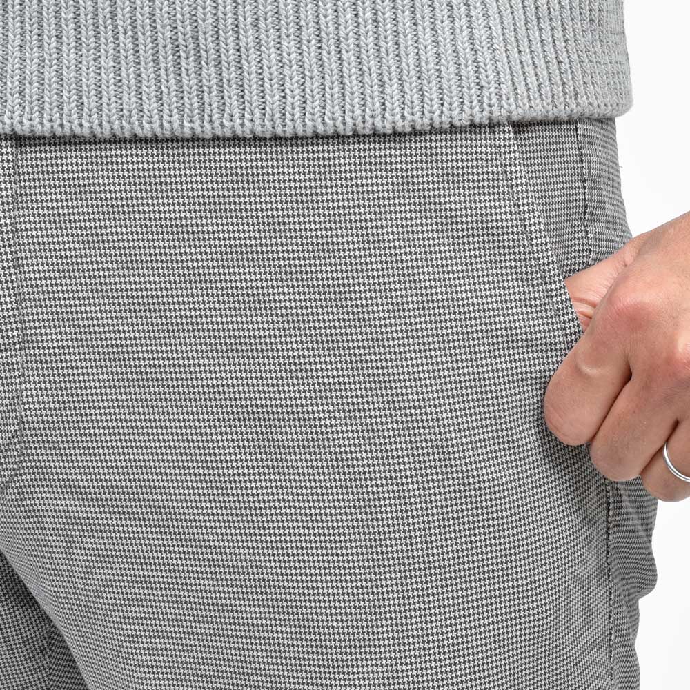 INCOTEX SLACKS(インコテックス スラックス) SLIM FIT ガーメントダイコトンストレッチハウンドトゥーステーパードパンツ 18S100/90926/31577