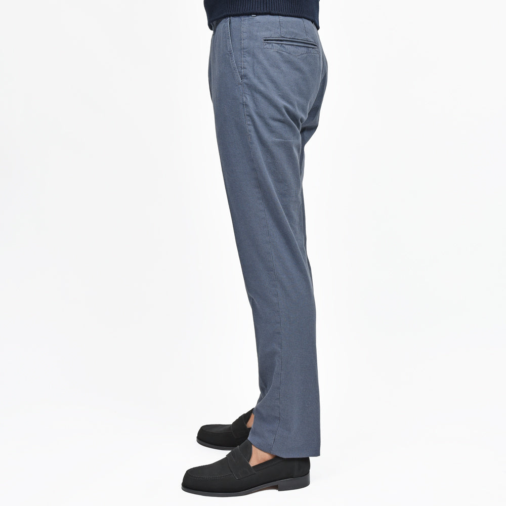 INCOTEX SLACKS(インコテックス スラックス) SLIM FIT ガーメントダイコトンストレッチハウンドトゥーステーパードパンツ 18S100/90926/31577