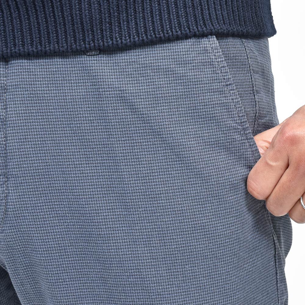 INCOTEX SLACKS(インコテックス スラックス) SLIM FIT ガーメントダイコトンストレッチハウンドトゥーステーパードパンツ 18S100/90926/31577