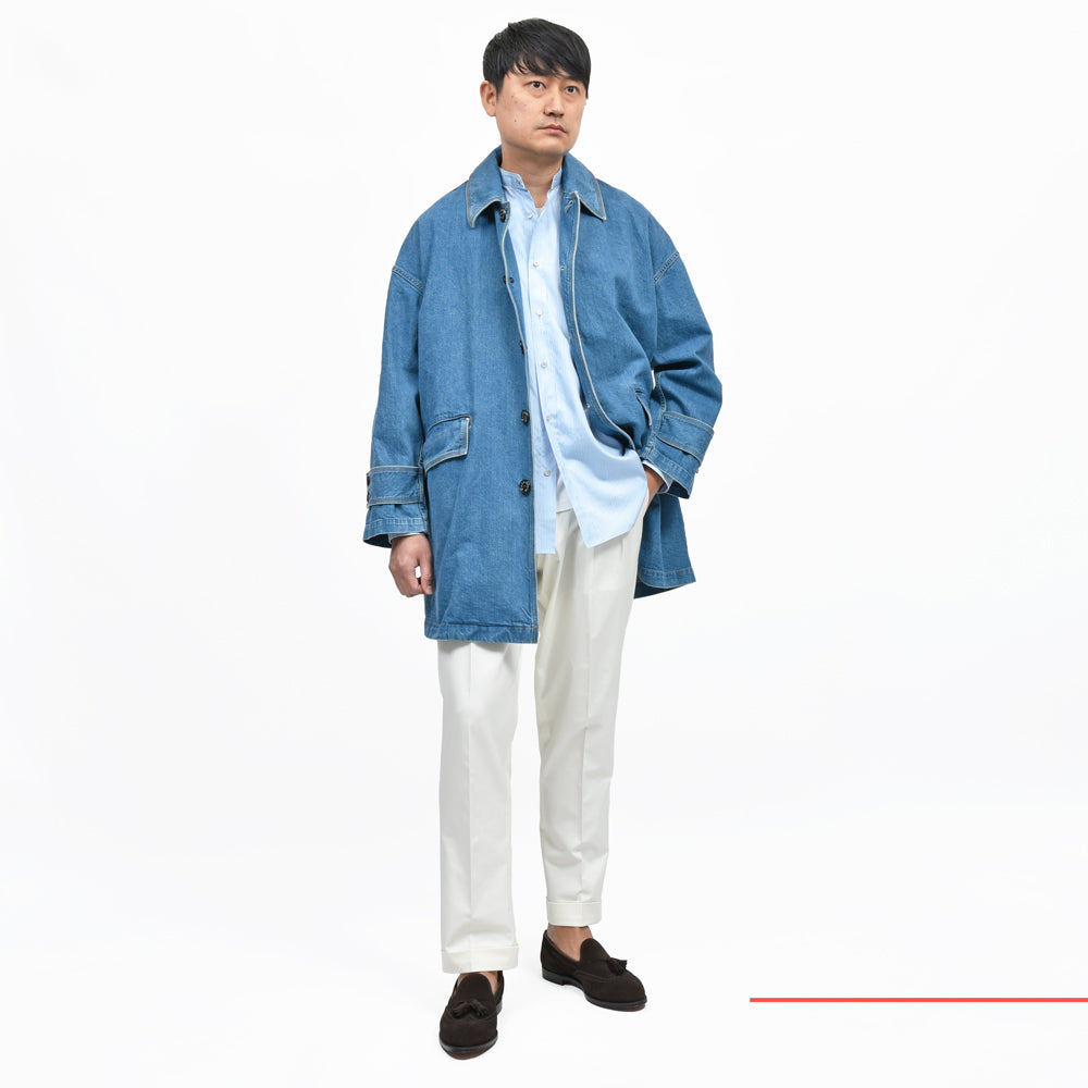 MACKINTOSH(マッキントッシュ) HUMBIEハンビー ストーンバイオウォッシュデニムオーバーサイズドバルカラーコート