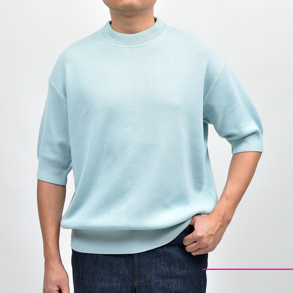 ROYAL MER ロワイヤルメール HUGO-U コットン ミドルゲージ クルーネックニット