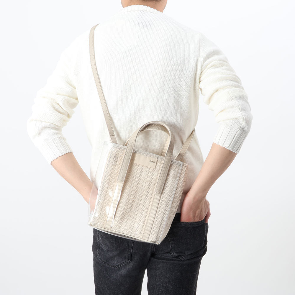 テクネ / GLASSBOAT TOTE Sサイズ 2WAY/MESH&LEATHER/B09-00321-F