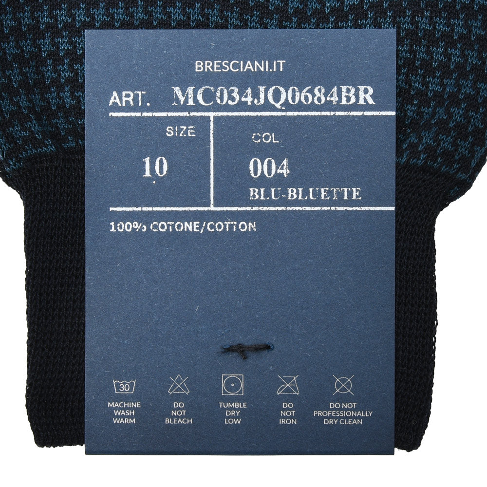 BRESCIANI(ブレッシアーニ) コットンハウンドトゥースドレスソックス 18051200146