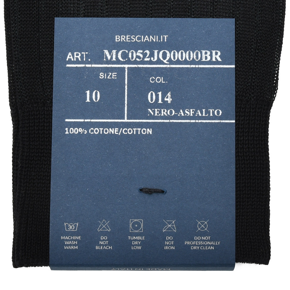 BRESCIANI(ブレッシアーニ) コットンプレーティングリブドレスソックス 18051202146