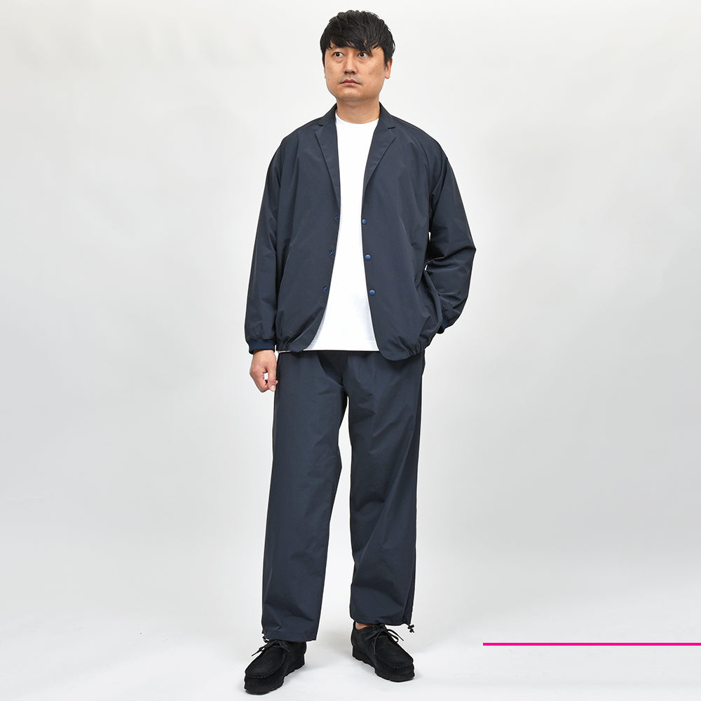 Scye サイ ナイロン ストレッチ セットアップ対応 ノープリーツ シャーリング アスレチックパンツ