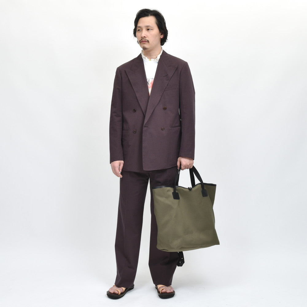 garoh ガロウ jacket03 コットン リネン ツイル 4Bダブルジャケット