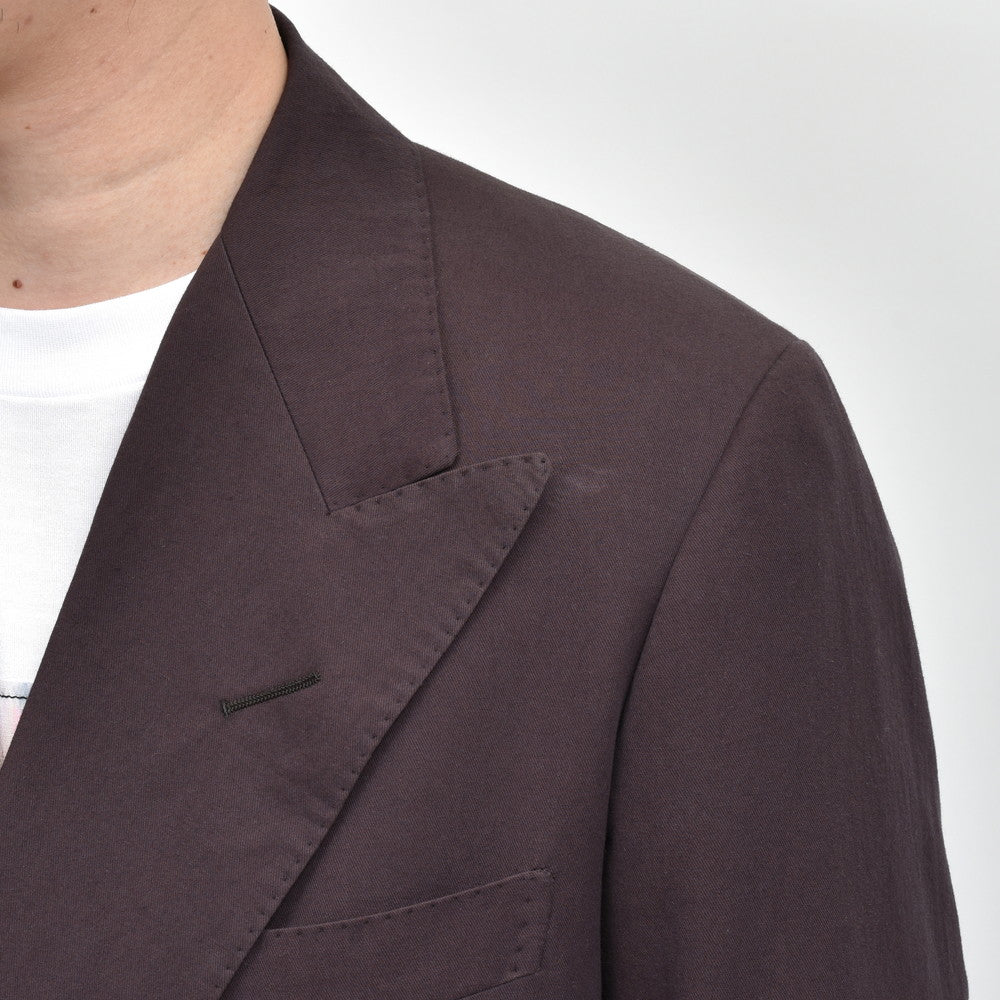 garoh ガロウ jacket03 コットン リネン ツイル 4Bダブルジャケット