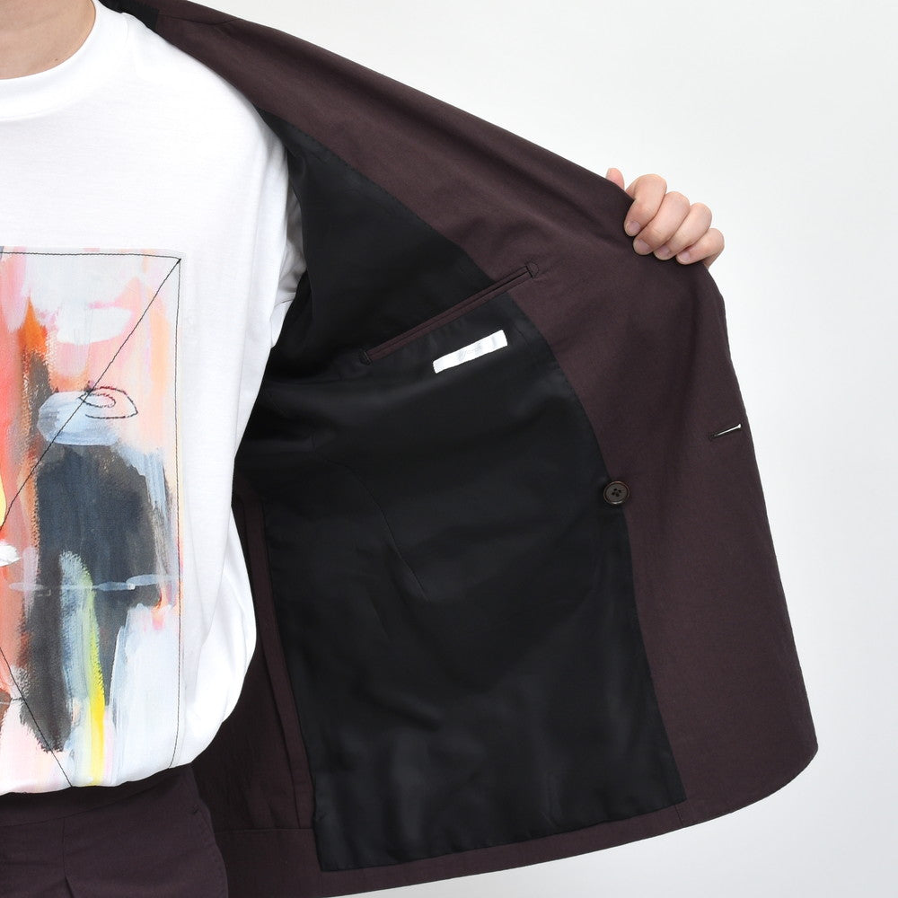 garoh ガロウ jacket03 コットン リネン ツイル 4Bダブルジャケット