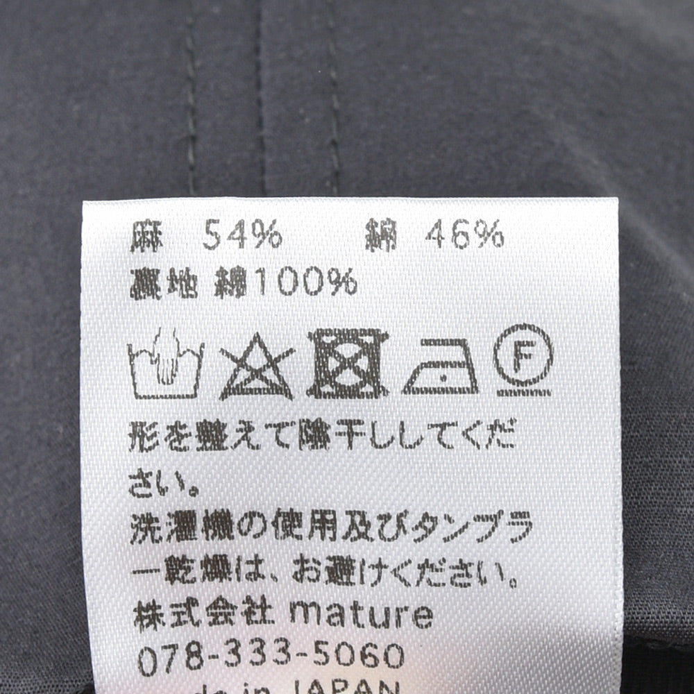 garoh ガロウ cap01 コットン リネン 6パネルキャップ