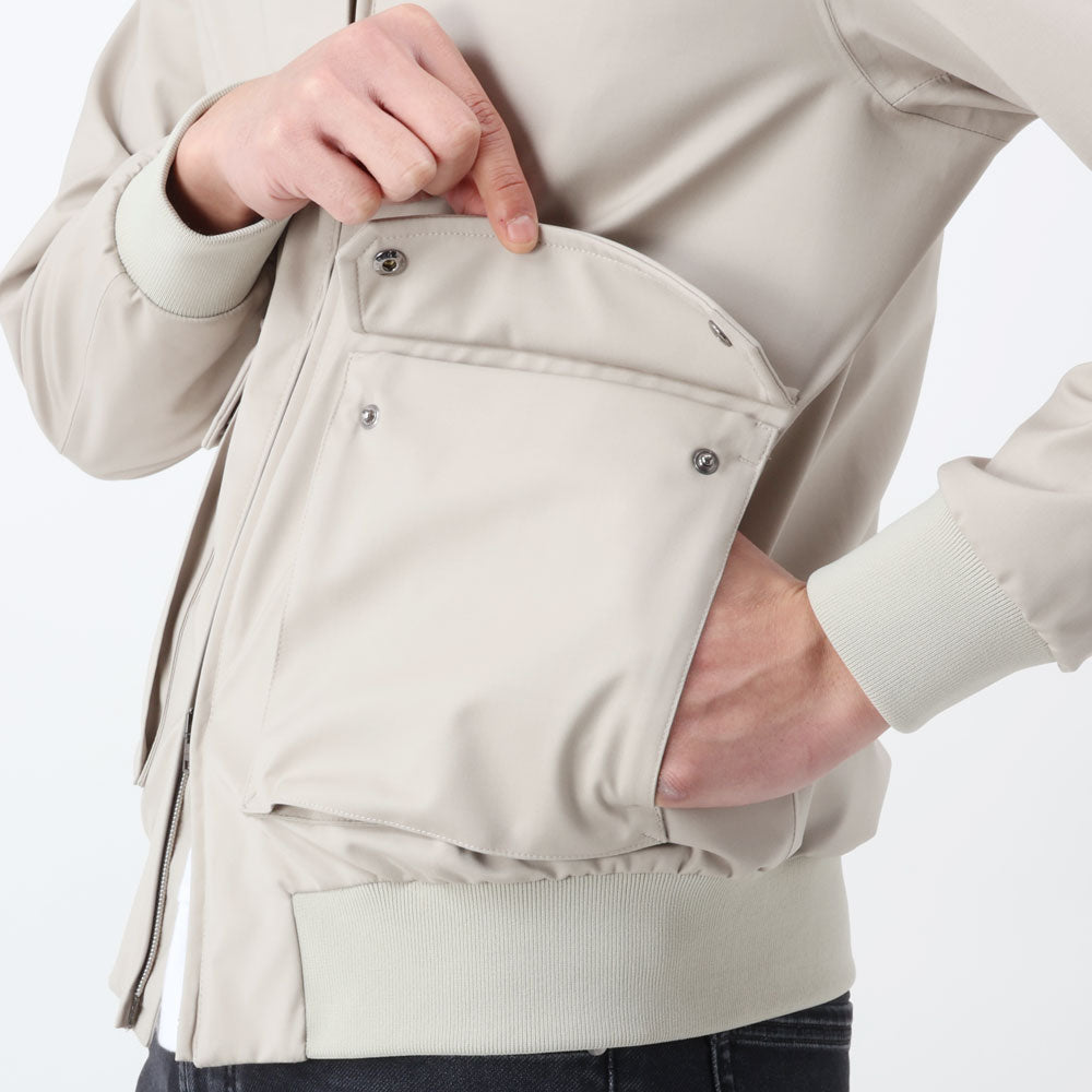 ヘルノ / 3レイヤーウール スタンドカラー ジップアップ ブルゾン(Loro Piana STORM SYSTEM)/GI000410U-33410