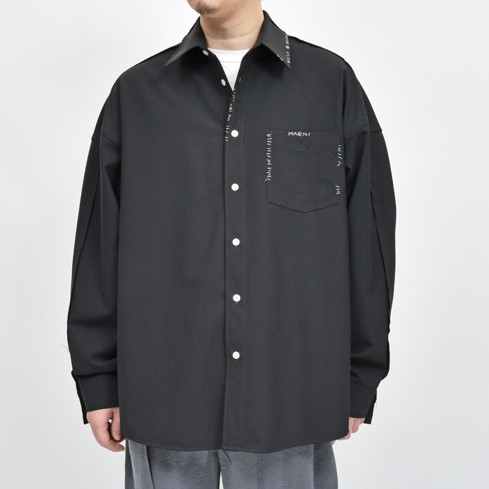 MARNI(マルニ) ポリエステルウールステッチシャツ CUMU0278S1 UTP771