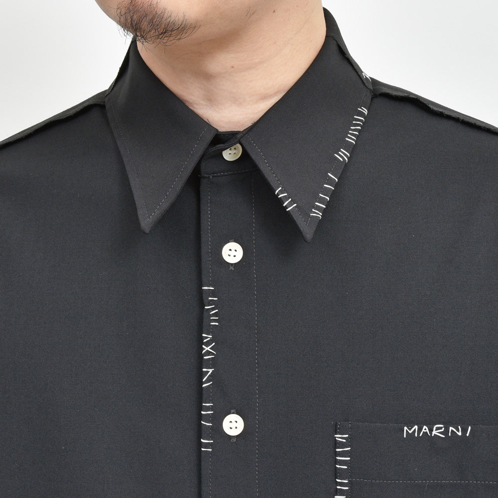 MARNI(マルニ) ポリエステルウールステッチシャツ CUMU0278S1 UTP771