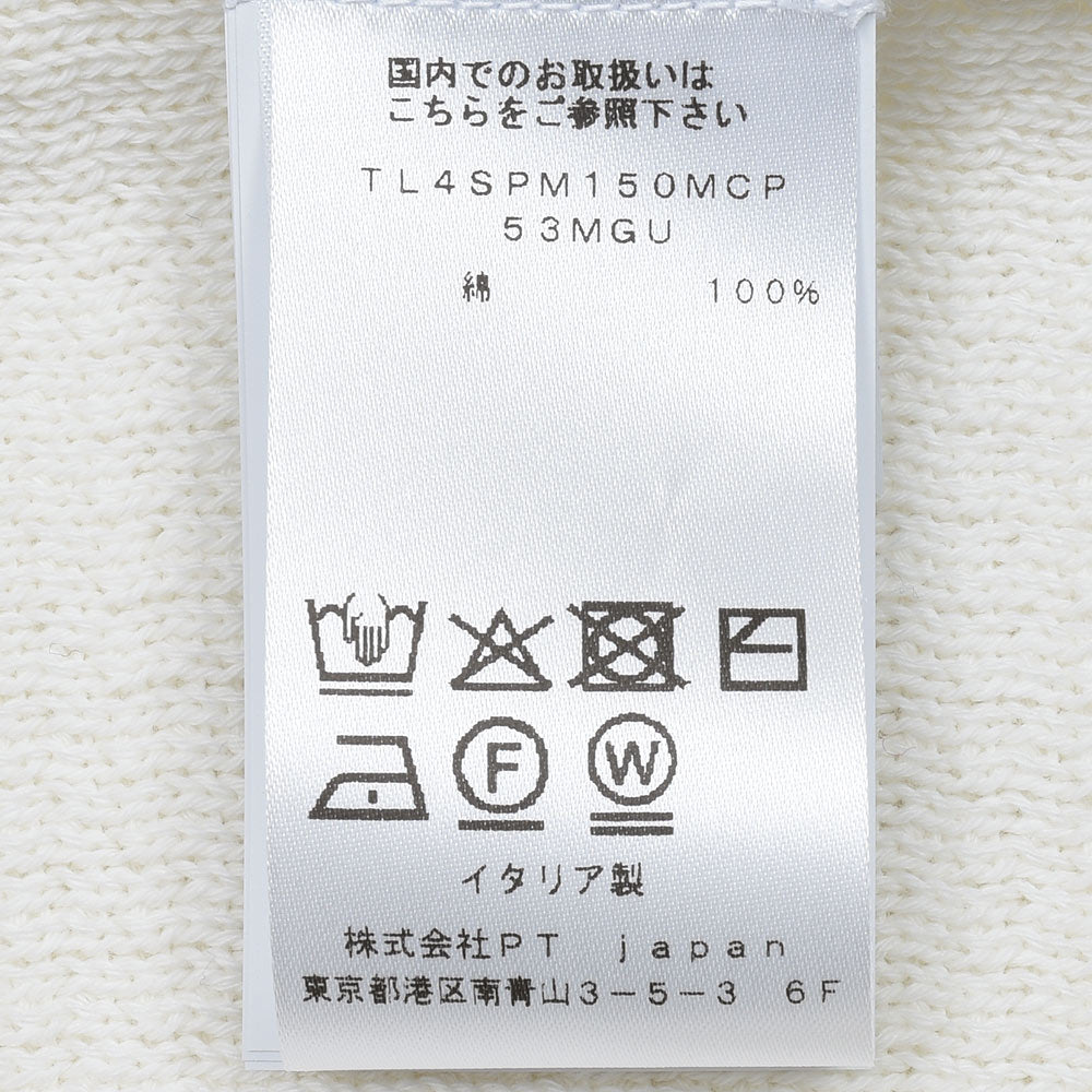 PT TORINO ピーティー トリノ コットン ハニカム スキッパーニットポロ 53MGU