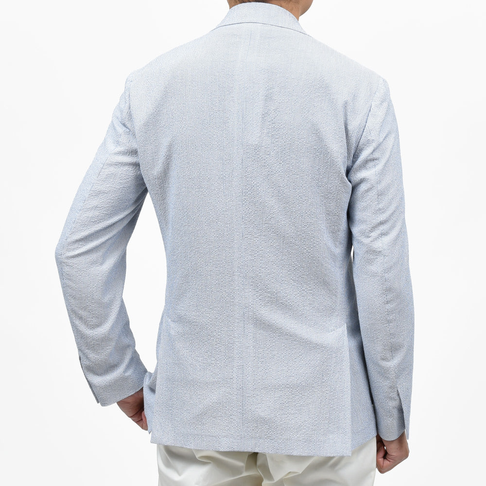 LARDINI(ラルディーニ) ROMAローマ ストレッチシアサッカーストライプ2Bジャケット JB6202Q85/ESIF64502