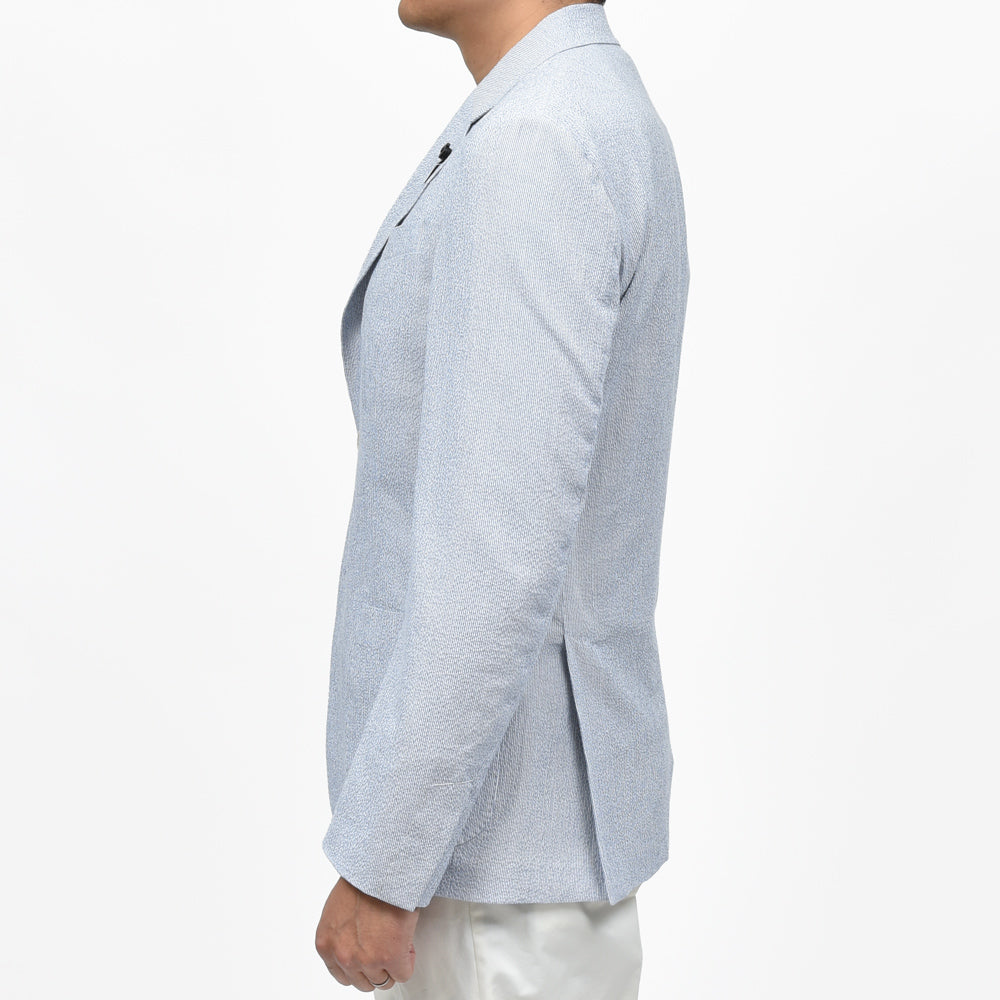 LARDINI(ラルディーニ) ROMAローマ ストレッチシアサッカーストライプ2Bジャケット JB6202Q85/ESIF64502